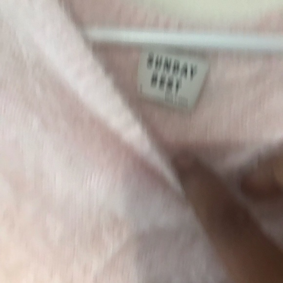 Sunday Best beautiful blush pink comfortable sweater size M - Picture 6 of 7